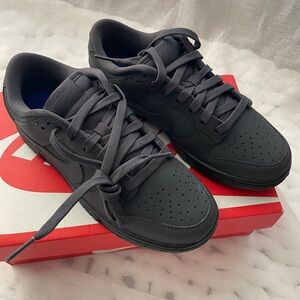 Nike Dunk Low-Top Sneakers in Dark Gray